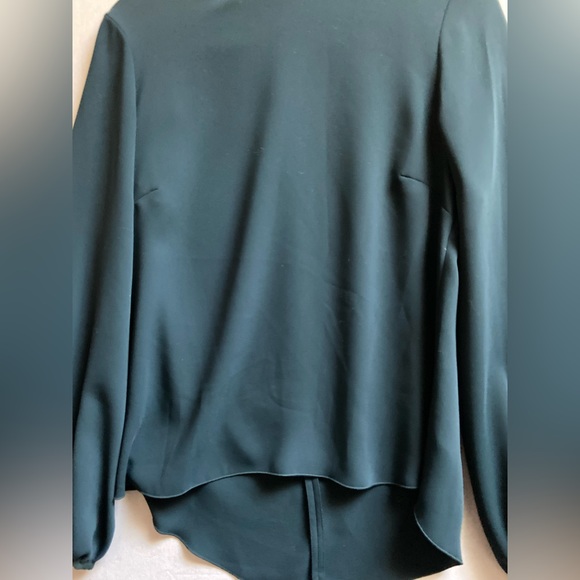Aritzia Babaton Granados Blouse Mock Neck Long Balloon Sleeve Sz S - Picture 6 of 13